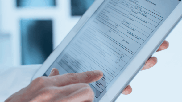 Creator filling out an online copyright application