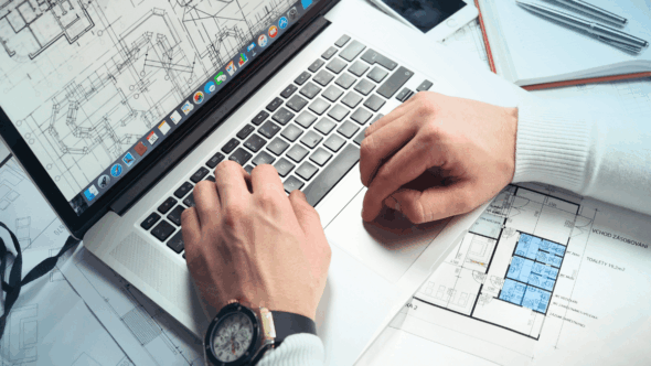 Inventor drafting their patent as part of their application
