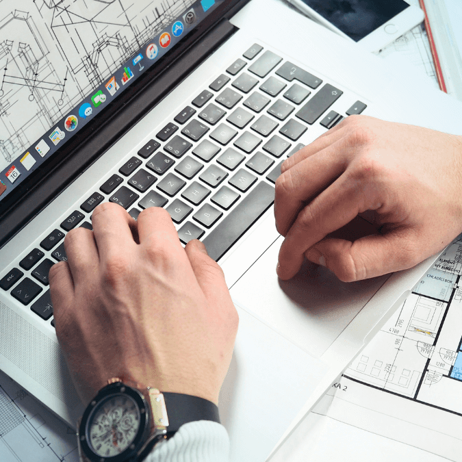 Inventor drafting their patent as part of their application
