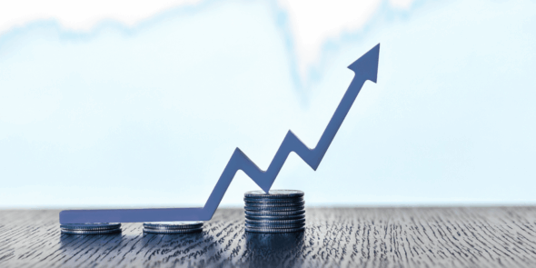 Arrow up indicating USPTO fee increase