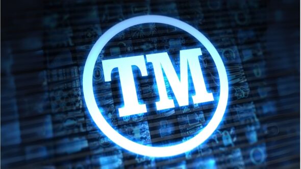 Digital TM trademark symbol representing trademark registration and brand protection