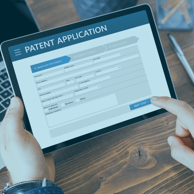 Person self-filing a patent application online