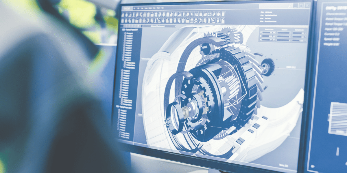 Patent vs Trade Secrets (1) Close of up the design of an innovative manufacturing part